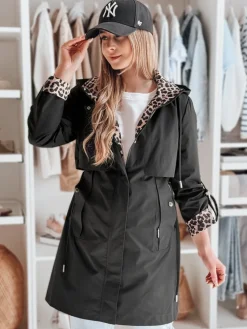 Kurtki Damskie>Dstreet Kurtka damska przejściowa parka FERISSA czarna TY4871