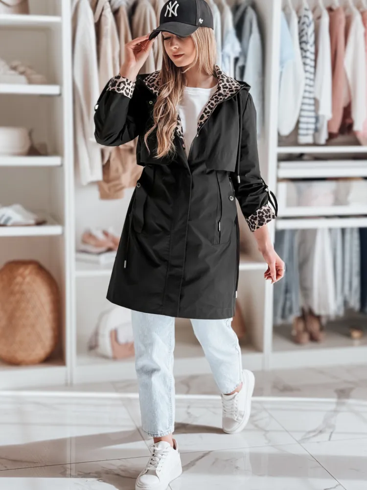 Kurtki Damskie>Dstreet Kurtka damska przejściowa parka FERISSA czarna TY4871