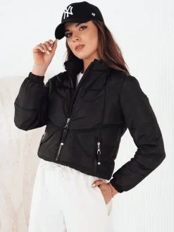 Kurtki Damskie>Dstreet Kurtka damska przejściowa SALECA czarna TY4250