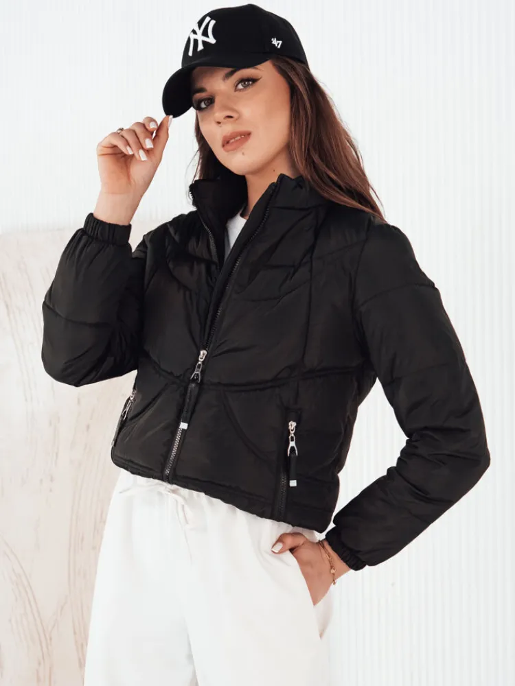 Kurtki Damskie>Dstreet Kurtka damska przejściowa SALECA czarna TY4250