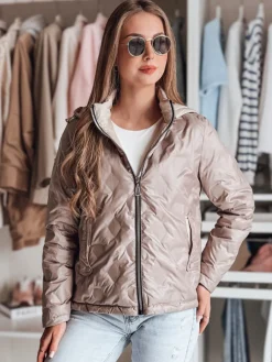 Kurtki Damskie>Dstreet Kurtka damska przejściowa dwustronna SYLVIAN różowa TY4864