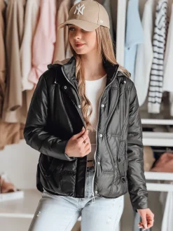 Kurtki Damskie>Dstreet Kurtka damska przejściowa pikowana MARISSIA czarna TY4853