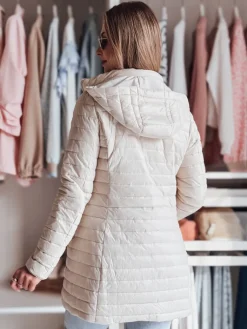 Kurtki Damskie>Dstreet Kurtka damska przejściowa dwustronna MOTOROMI biała TY4849