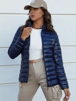 Kurtki Damskie>Dstreet Kurtka damska puchowa BREEZFIT granatowa TY4362