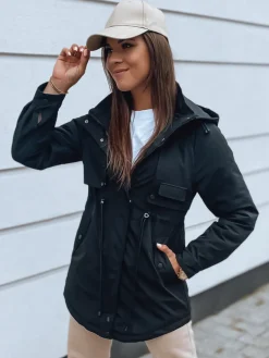 Kurtki Damskie>Dstreet Kurtka damska RIVERS czarna TY2988