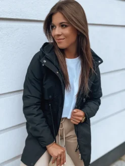 Kurtki Damskie>Dstreet Kurtka damska RIVERS czarna TY2988