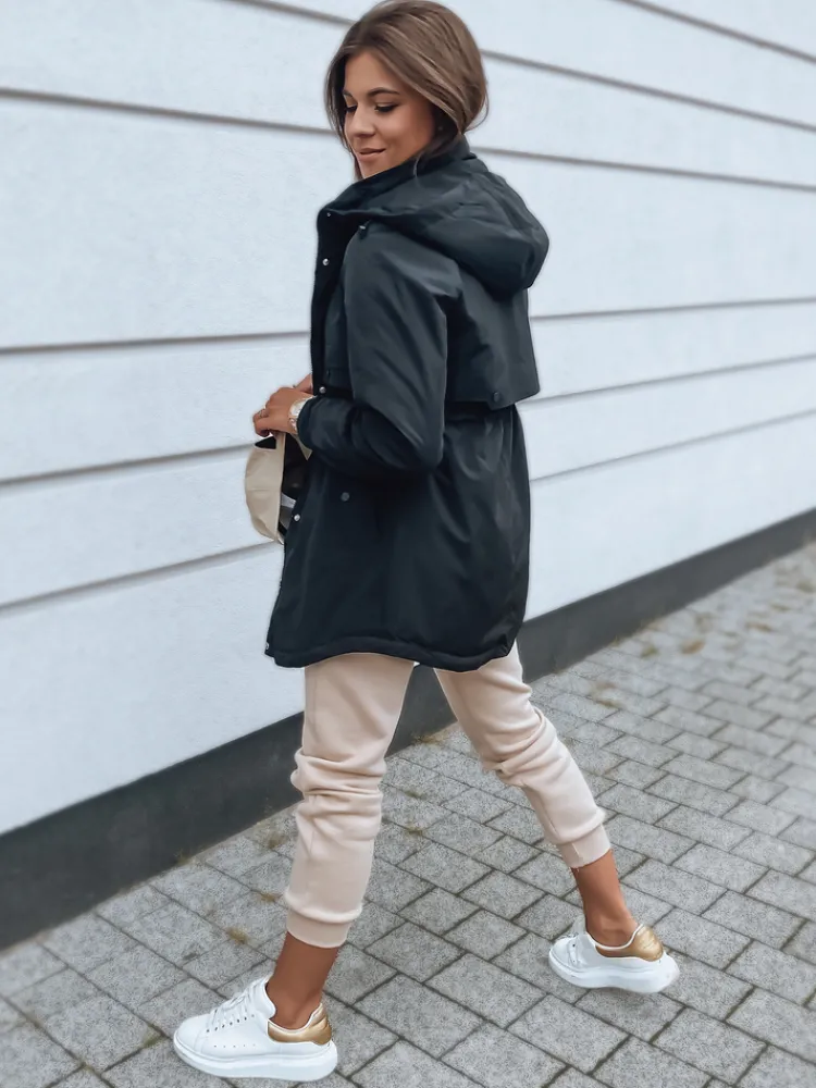 Kurtki Damskie>Dstreet Kurtka damska RIVERS czarna TY2988