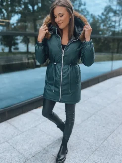 Kurtki Damskie>Dstreet Kurtka damska SANAH ciemnozielona TY2889