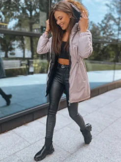 Kurtki Damskie>Dstreet Kurtka damska SANAH różowa TY2887