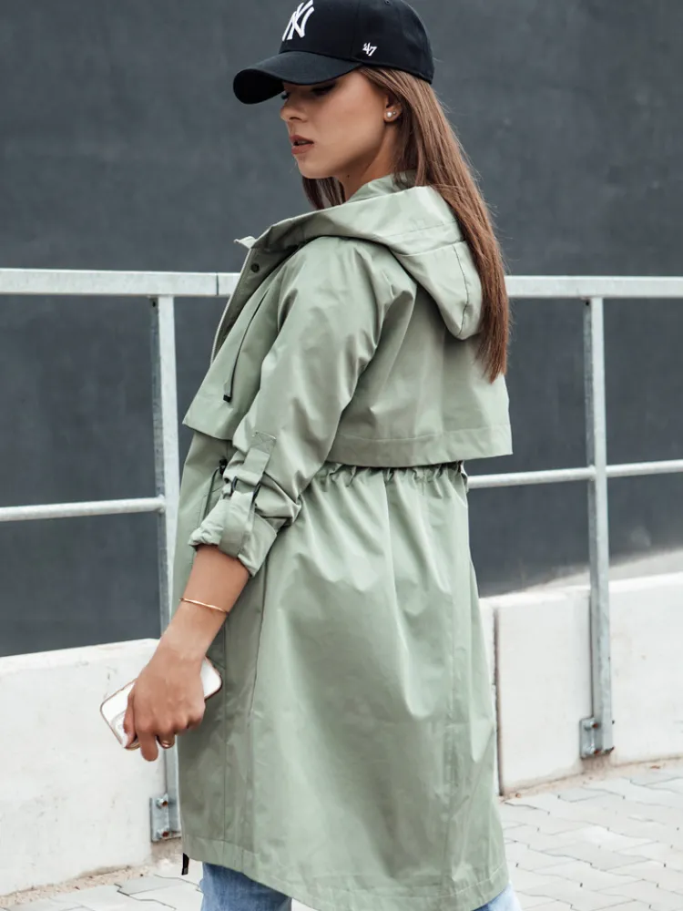 Kurtki Damskie>Dstreet Kurtka damska SANXAY zielona TY4381