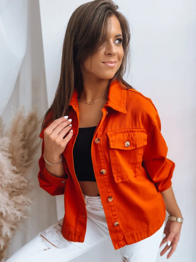 Kurtki Damskie>Dstreet Kurtka damska SILLY LILLY pomarańczowa TY3605