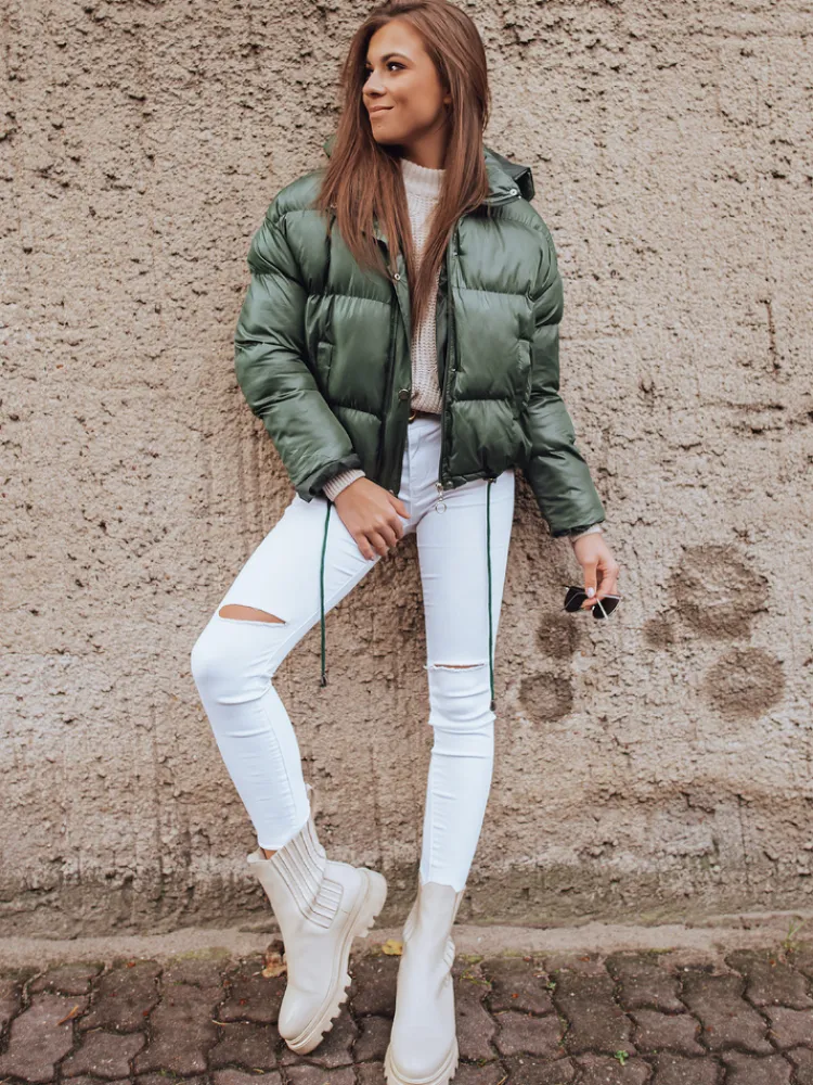 Kurtki Damskie>Dstreet Kurtka damska SIMMON zielona TY3049