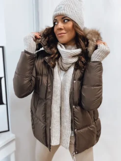 Kurtki Damskie>Dstreet Kurtka damska STELLAR coffee TY4093