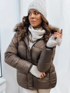 Kurtki Damskie>Dstreet Kurtka damska STELLAR coffee TY4093