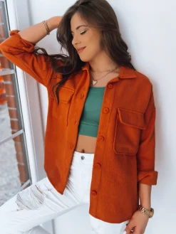 Kurtki Damskie>Dstreet Kurtka damska SUNSET pomarańczowa TY3510