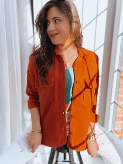 Kurtki Damskie>Dstreet Kurtka damska SUNSET pomarańczowa TY3510