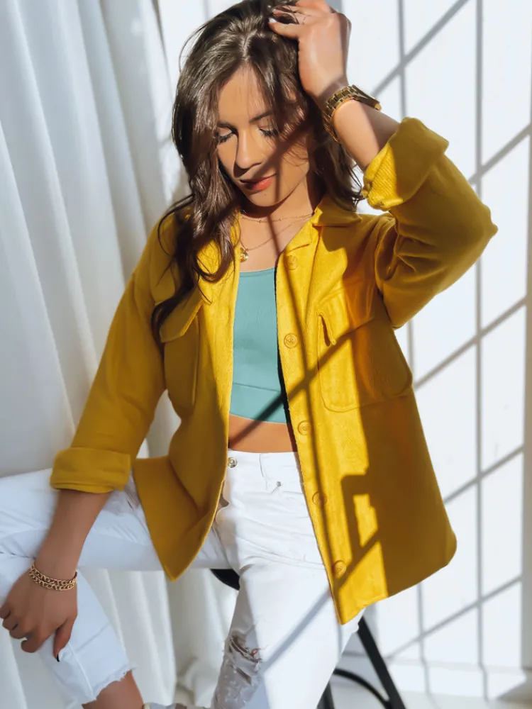 Kurtki Damskie>Dstreet Kurtka damska SUNSET żółta TY3507