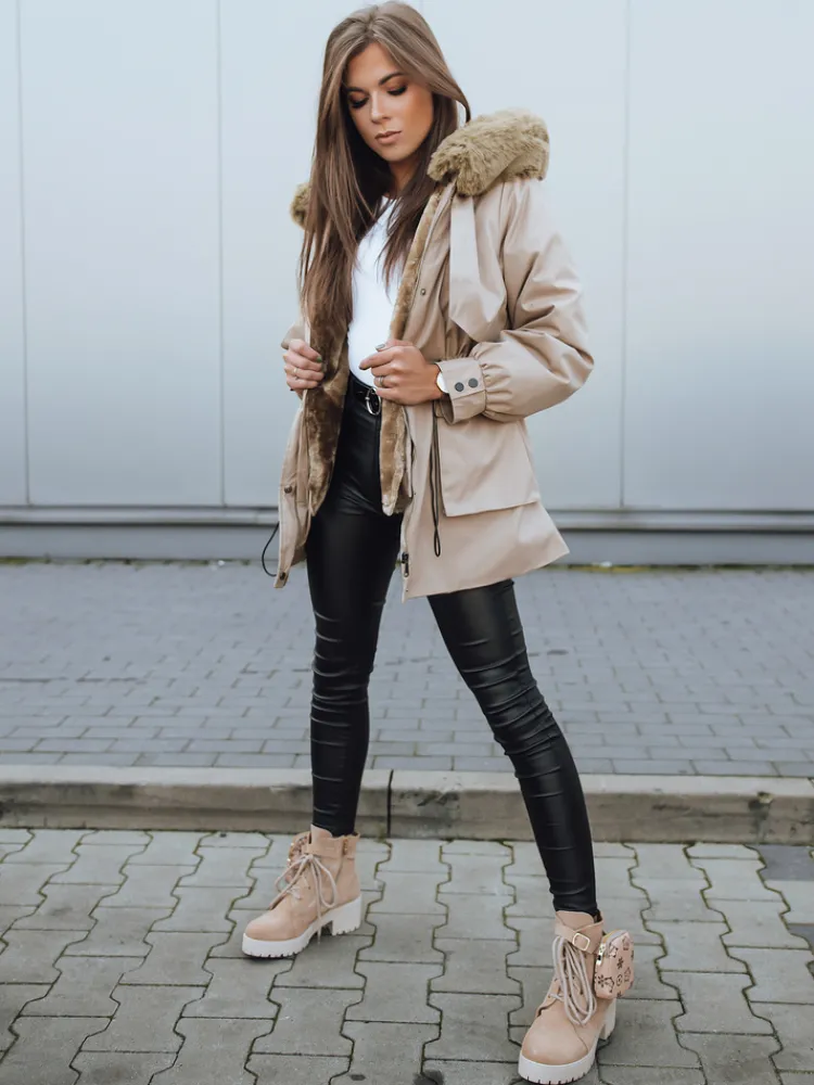 Kurtki Damskie>Dstreet Kurtka damska TAYLOR beżowa TY2195