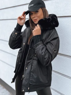 Kurtki Damskie>Dstreet Kurtka damska TURTI czarna TY3307