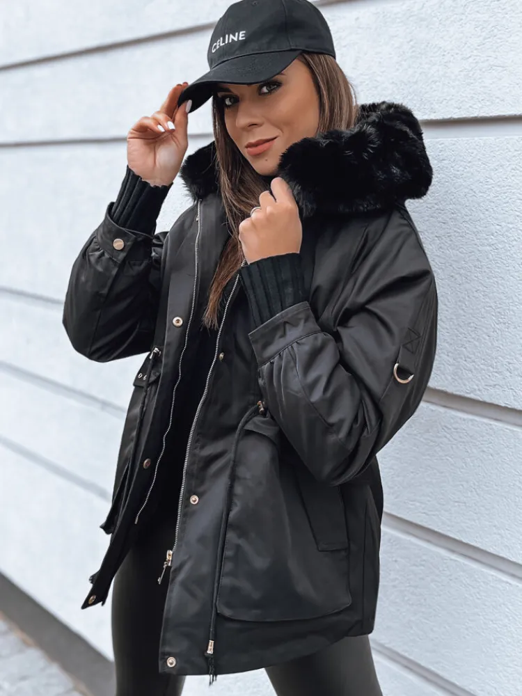 Kurtki Damskie>Dstreet Kurtka damska TURTI czarna TY3307