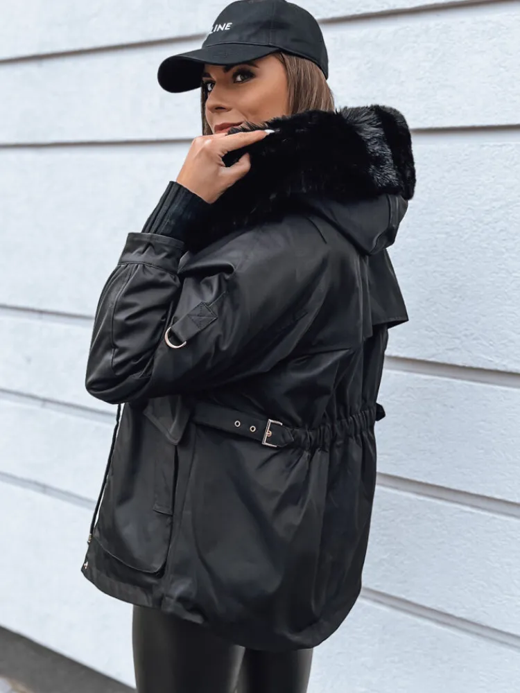 Kurtki Damskie>Dstreet Kurtka damska TURTI czarna TY3307