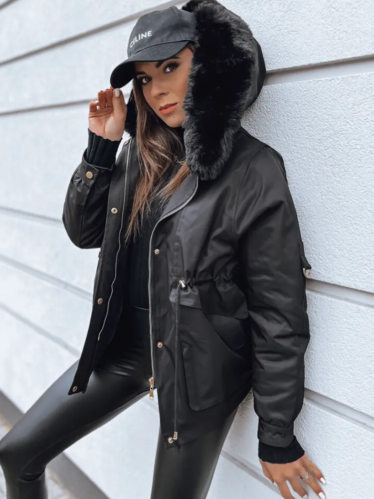 Kurtki Damskie>Dstreet Kurtka damska TURTI czarna TY3307