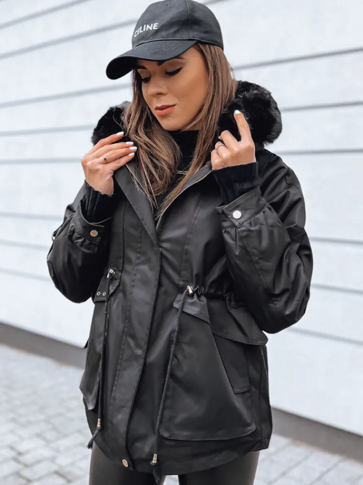 Kurtki Damskie>Dstreet Kurtka damska TURTI czarna TY3307