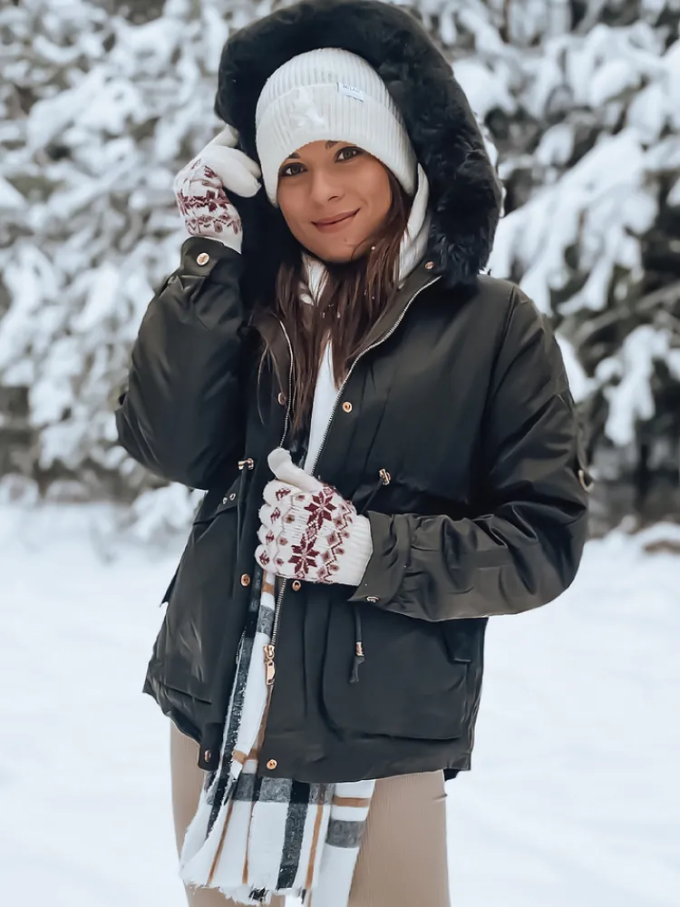 Kurtki Damskie>Dstreet Kurtka damska TURTI zielona TY3332