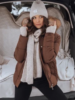 Kurtki Damskie>Dstreet Kurtka damska WAYWARD brązowa TY4080z