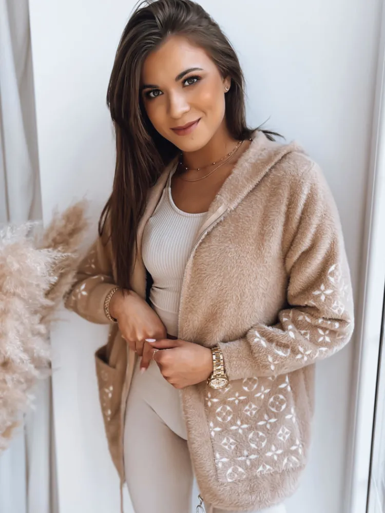 Kurtki Damskie>Dstreet Kurtka damska WINONA alpaka ciemnobeżowa NY0609