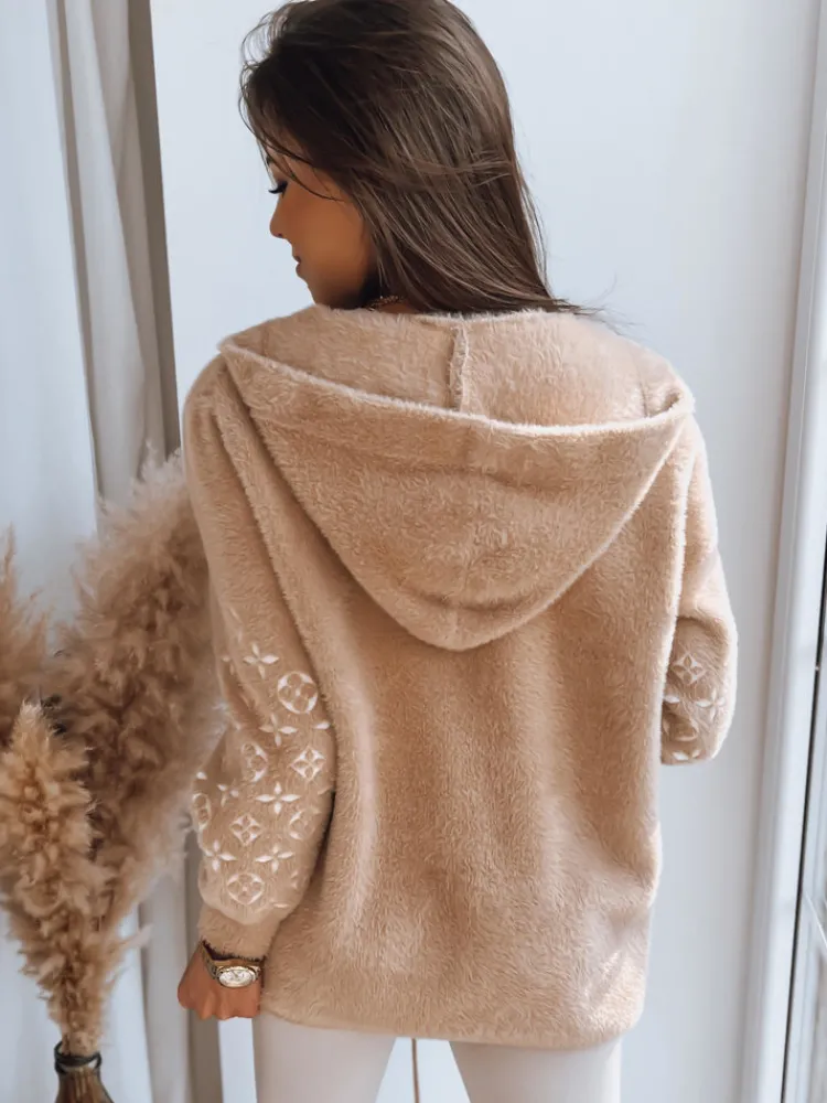 Kurtki Damskie>Dstreet Kurtka damska WINONA alpaka ciemnobeżowa NY0609