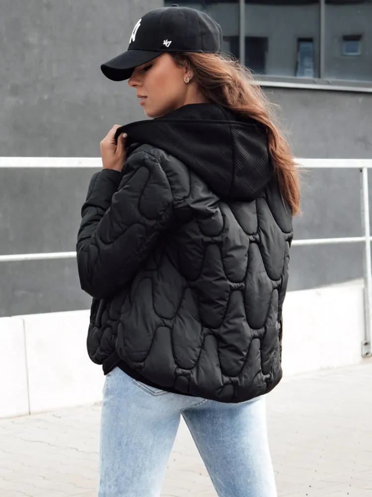 Kurtki Damskie>Dstreet Kurtka damska zimowa WINDGLAM czarna TY4423