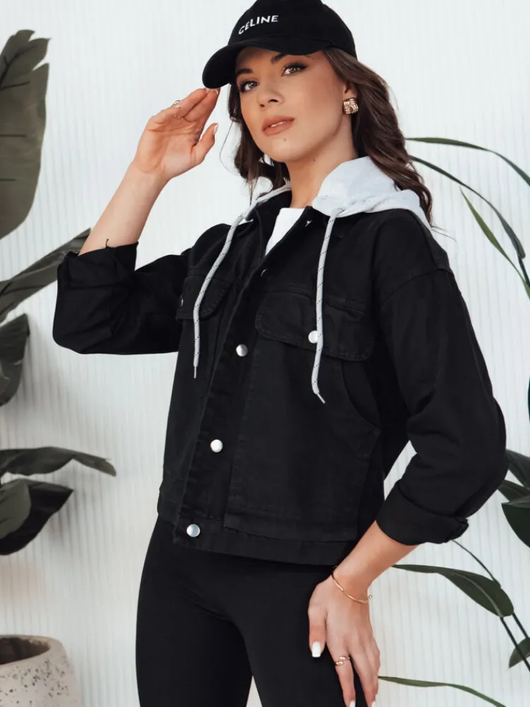 Kurtki Damskie>Dstreet Kurtka jeansowa damska ASFA czarna TY4316