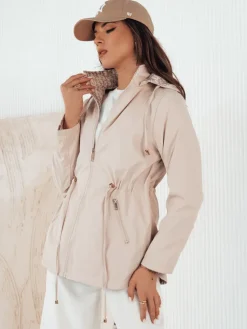 Kurtki Damskie>Dstreet Kurtka parka damska BEGET beżowa TY4263