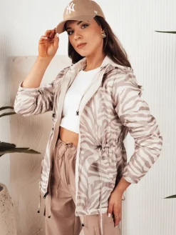 Kurtki Damskie>Dstreet Kurtka parka damska CORMIS beżowa TY4268