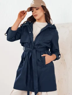 Kurtki Damskie>Dstreet Kurtka parka damska NOLES granatowa TY4281