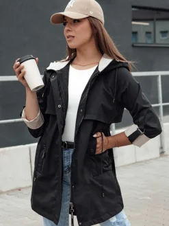 Kurtki Damskie>Dstreet Kurtka parka damska STYLE QUEEN czarna TY4395