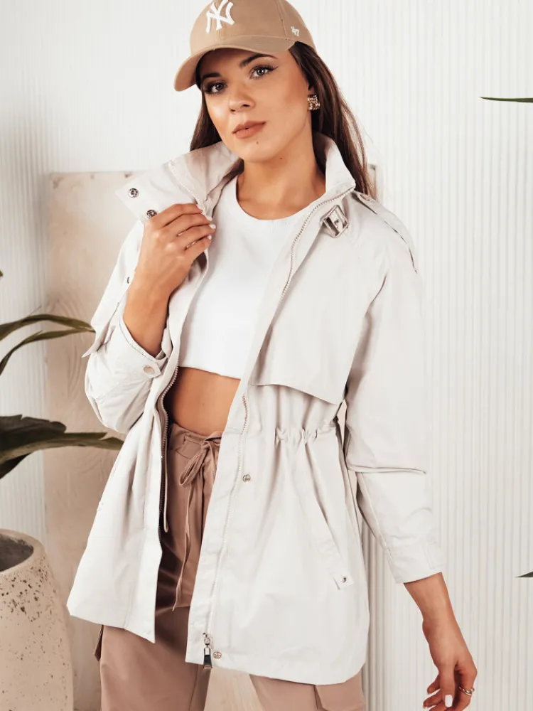 Kurtki Damskie>Dstreet Kurtka parka damska TILAN biała TY4274