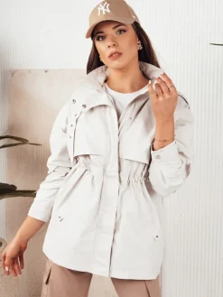 Kurtki Damskie>Dstreet Kurtka parka damska TILAN biała TY4274