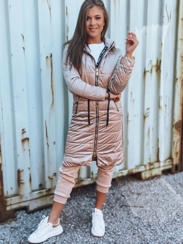 Kurtki Damskie>Dstreet Kurtka pikowana damska BIBI kamelowa TY3114