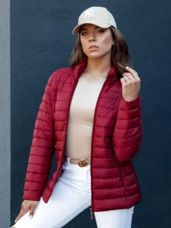 Kurtki Damskie>Dstreet Kurtka pikowana damska CRIMSON bordowa TY4352