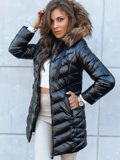 Kurtki Damskie>Dstreet Kurtka pikowana damska CRYSTAL czarna TY3821