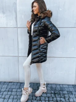 Kurtki Damskie>Dstreet Kurtka pikowana damska CRYSTAL czarna TY3821