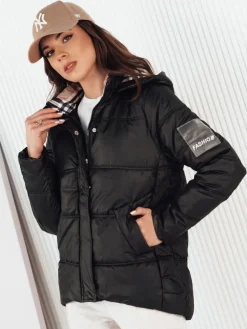 Kurtki Damskie>Dstreet Kurtka pikowana damska HIMES czarna TY4245