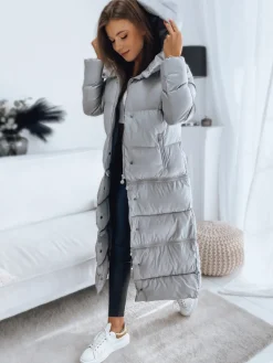 Kurtki Damskie>Dstreet Kurtka pikowana damska INKA PREMIUM srebrna TY3148