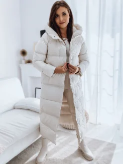 Kurtki Damskie>Dstreet Kurtka pikowana damska INKA PREMIUM biała TY3147