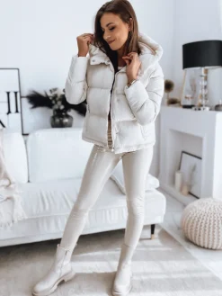 Kurtki Damskie>Dstreet Kurtka pikowana damska INKA PREMIUM biała TY3147