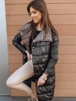 Płaszcze Damskie|Kurtki Damskie>Dstreet Kurtka pikowana damska płaszcz BORA czarna TY3106