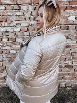 Kurtki Damskie>Dstreet Kurtka pikowana damska VETIS kamelowa TY2977