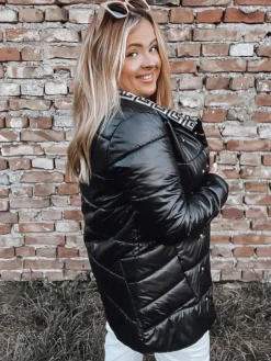 Kurtki Damskie>Dstreet Kurtka pikowana damska VETIS czarna TY2978